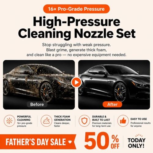 🎁father’s Day 50% Off👨🎤💦high-pressure Cleaning Nozzle Set